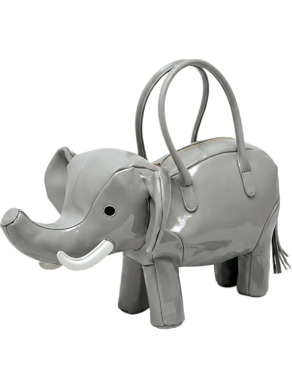 Women's Elephant Grey Shape Waterproof Luxurious Surface Funny Crossbody Bag
